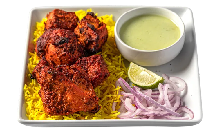 Raja Da Chicken Kabob with Rice 